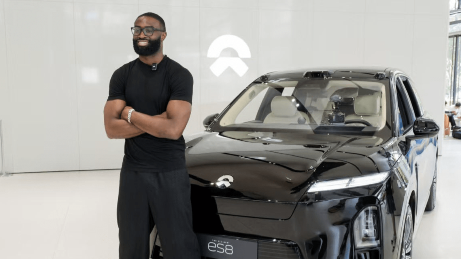 Jaylen Brown in China with NIO
