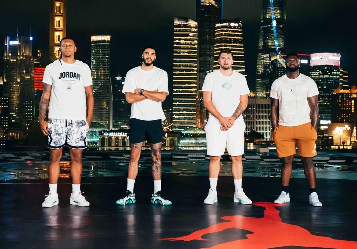 Jayson Tatum and Luka Doncic in China - Jordan Brand Tour 2024